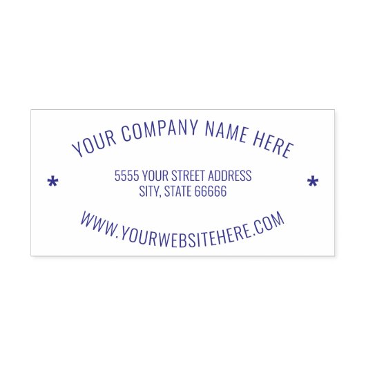 ビジネスパーソナライズされた名Webサイトのアドレススタンプ セルフインキングスタンプ (デザイン)