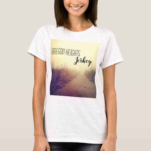 ビジネスパーソナライズされたTシャツ日の出の通路ウォーク Tシャツ (正面)