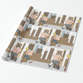 ビジネスパーソンが市内で会う ラッピングペーパー (アンロールド)