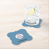 ビジネスパーティープロモカスタマイズ可能なダスティブルー ペーパーコースター (インサイチュ)