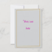 ビジネスパーティー 招待状 (裏面)