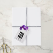 ビジネスパープルオーキッドフローラ ギフトタグ (より糸付き)