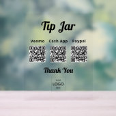 ビジネスヒントJAR QRコードロゴ アクリルサイン (ニュートラル)