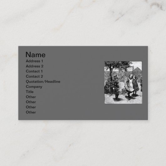 ビジネスビクトリアンカード 名刺 (正面)