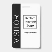 ビジネスビジターロゴバッジテンプレート バッジ (裏面)