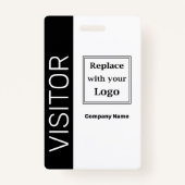 ビジネスビジターロゴバッジテンプレート バッジ (正面)