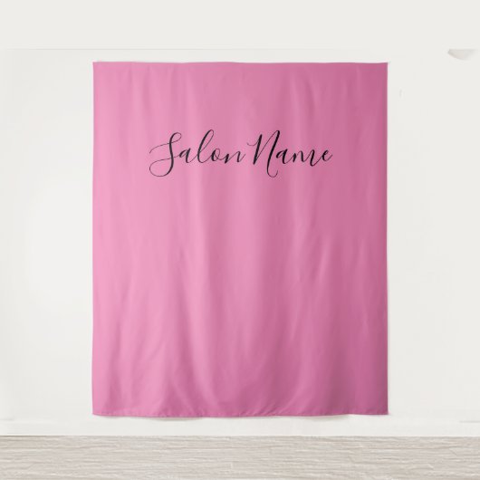 ビジネスピンクブラック美しいサロン写真の背景 タペストリー (正面)