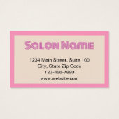 ビジネスピンクベージュ美しいサロンギフト証明書 (裏面)