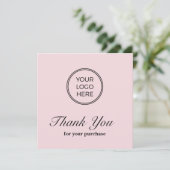 ビジネスピンクロゴサンキューカード サンキューカード (スタンド正面)