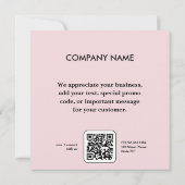 ビジネスピンクロゴサンキューカード サンキューカード (裏面)