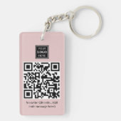 ビジネスピンク赤面用の便利なプロモーションQRコード キーホルダー (裏面)