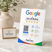 ビジネスフィードバック GoogleレビューQRサイン 台座サイン