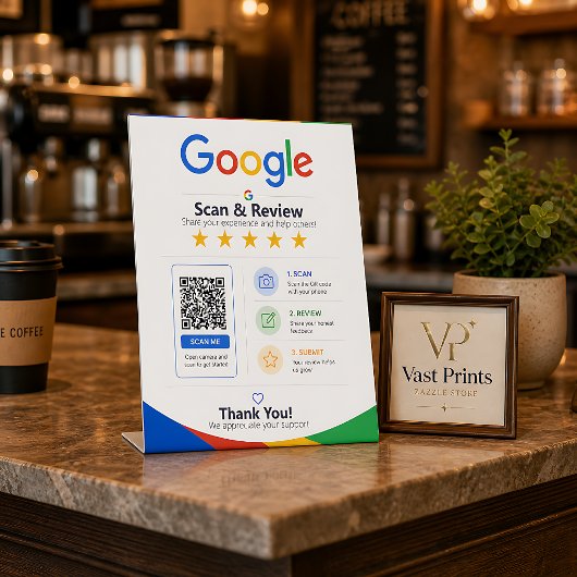ビジネスフィードバック GoogleレビューQRサイン 台座サイン