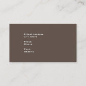 ビジネスフェイクカードを任意の色に配置 名刺 (裏面)