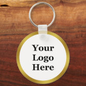 ビジネスフェイクテンプレート縁どのロゴ キーホルダー (正面)