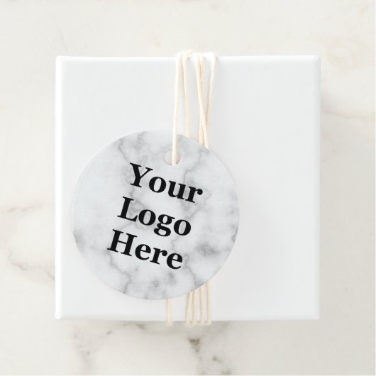 ビジネスフェイクロゴ白大理石2面価格ラベル フェイバータグ (インサイチュ)