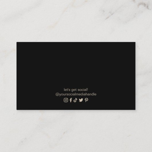 ビジネスフェイク金ゴールドブラシロイヤリティカード ロイヤリティカード (裏面)