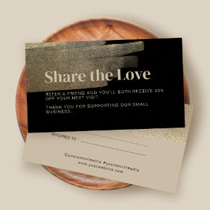 ビジネスフェイク金ゴールドブラシ紹介カード 紹介カード