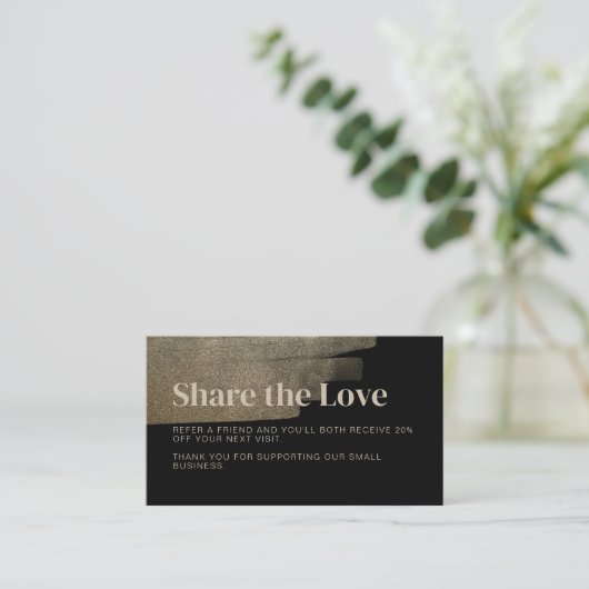 ビジネスフェイク金ゴールドブラシ紹介カード 紹介カード (スタンド正面)