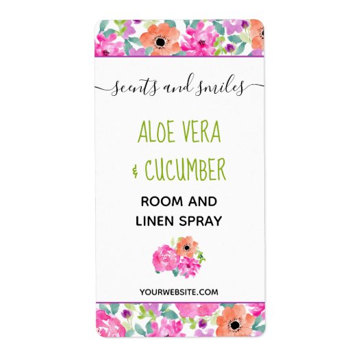 ビジネスフェミニンブランドフローラ製品ラベル ラベル (正面)