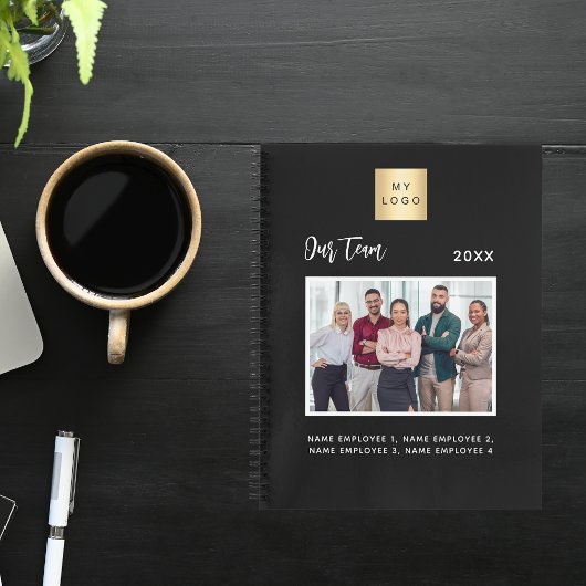ビジネスフォトチームのメンバー名（黒） ノートブック