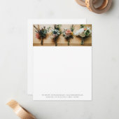 ビジネスフォトバナーQRコードソーシャルメディア ノートカード (正面/裏面インサイチュ)