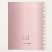 ビジネスフォトロゴ赤面ピンクメイクアップアーティスト2023 プランナー手帳 (裏面)