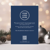 ビジネスフォトロゴQRコードクリスマ企業のス シーズンカード