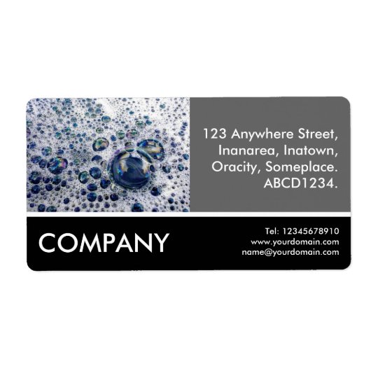 ビジネスフォト – Soap Suds ラベル (正面)