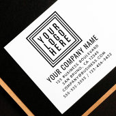 ビジネスフォーマルまたは会社のロゴ差出人住所 セルフインキングスタンプ