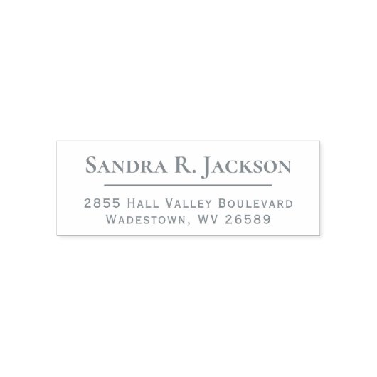 ビジネスフォーマルプロフェッショナル名と差出人住所 セルフインキングスタンプ (デザイン)