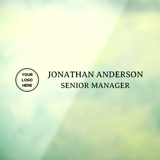 ビジネスフォーマルロゴ名オフィス名プレートドア ウィンドウサイン (シート3)