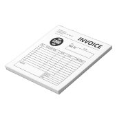 ビジネスフォーム請求書テンプレート ノートパッド (回転)