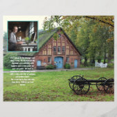 ビジネスフライヤーZ折り畳みQRコード写真テンプレート チラシ (裏面)