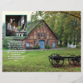 ビジネスフライヤーZ折り畳みQRコード写真テンプレート チラシ (裏面)