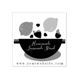 ビジネスフルーツスムージーレモンレモネードスタンド ラバースタンプ