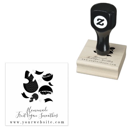 ビジネスフルーツスムージーGuava ラバースタンプ (押印)