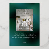 ビジネスフローラオーナメント非写真 箔シーズンカード (裏面)