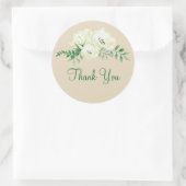 ビジネスフローラサンキューステッカー ラウンドシール (バッグ)