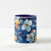 ビジネスフローラマグ鮮やか開花付き – カスタム マグカップ (中央)