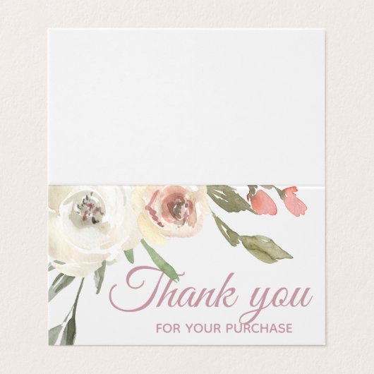 ビジネスブティックありがとうございましたフローラ 名刺 (外部フラット)