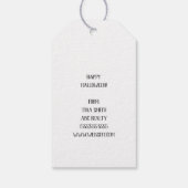 ビジネスブラックキャットハッピーハローウィンバイポップ・アートのザ ギフトタグ (裏面)