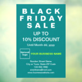 ビジネスブラックフライデーセールティール（緑がかった色）グリーン ウィンドウサイン (シート3)