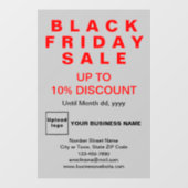 ビジネスブラックフライデーセール灰色の窓の固定 ウィンドウサイン (シート)