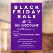 ビジネスブラックフライデーセール紫色の窓の貼り ウィンドウサイン (シート2)