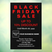 ビジネスブラックフライデーセール黒い窓にしがみつく ウィンドウサイン (シート3)