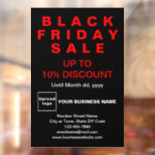 ビジネスブラックフライデーセール黒い窓にしがみつく ウィンドウサイン (シート2)