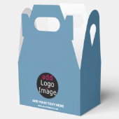 ビジネスブランディングカスタマイズ可能なダスティブルー フェイバーボックス (オープン)