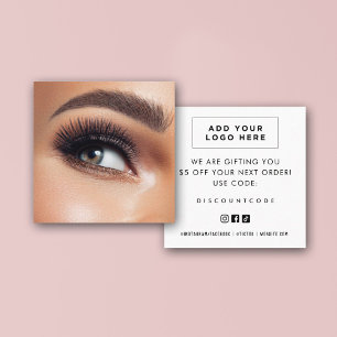 ビジネスブランディングクーポンコード  梱包カード スクエア名刺