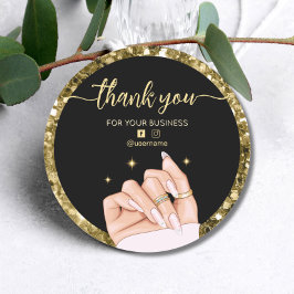 ビジネスブランディングサンキューカード ラウンドシール